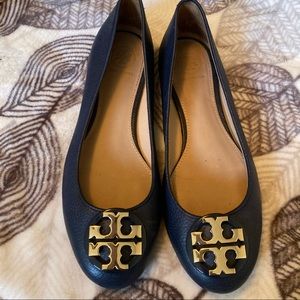 TORY BURCH Blue Claire Ballet Flats